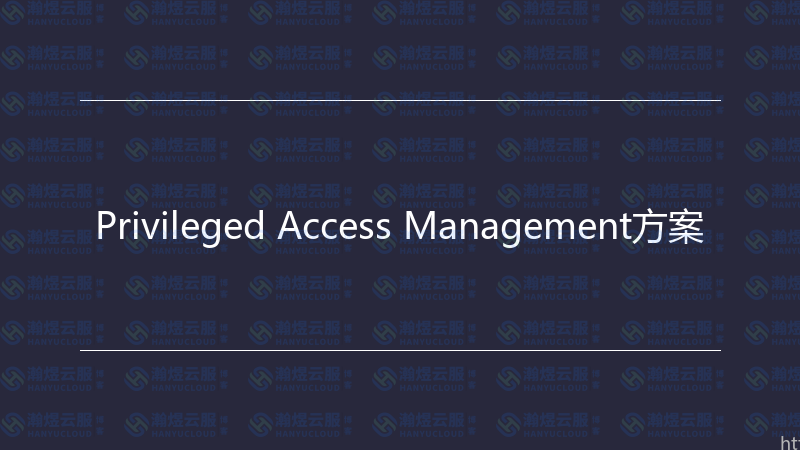 Privileged Access Management方案-瀚煜云服