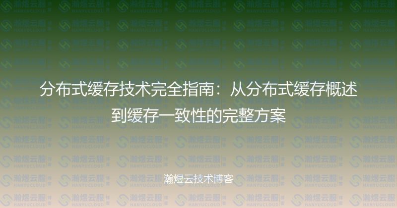 分布式缓存技术完全指南：从分布式缓存概述到缓存一致性的完整方案-瀚煜云服