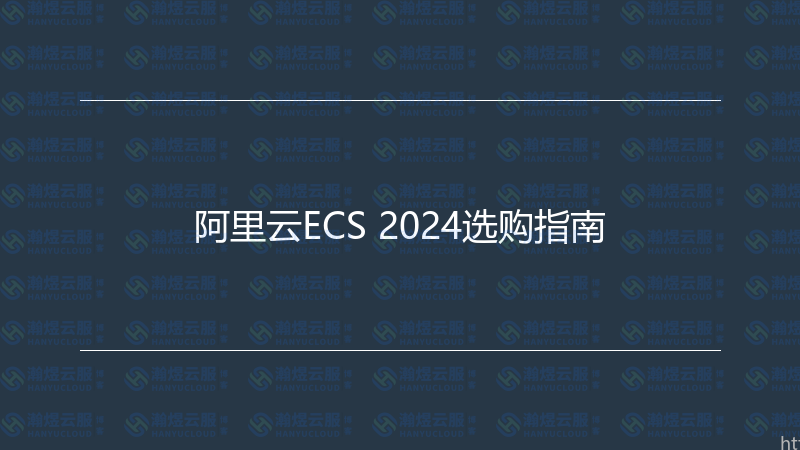 阿里云ECS 2024选购指南-瀚煜云服