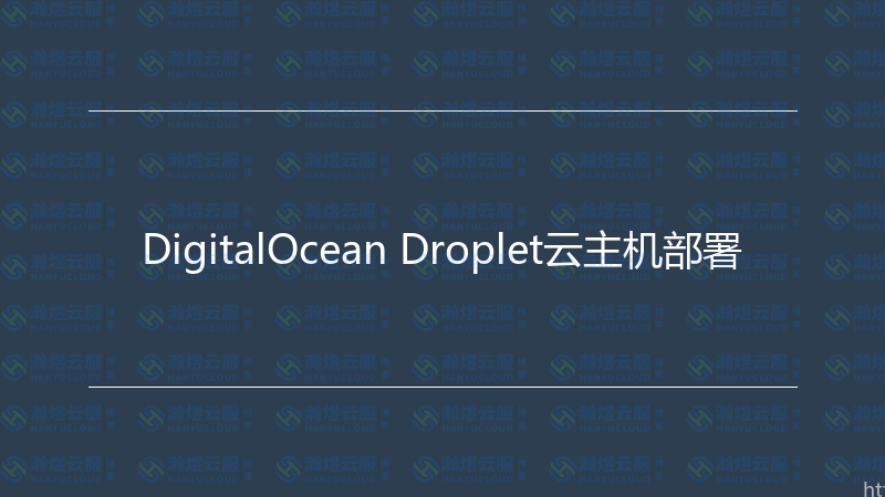 DigitalOcean Droplet云主机部署-瀚煜云服