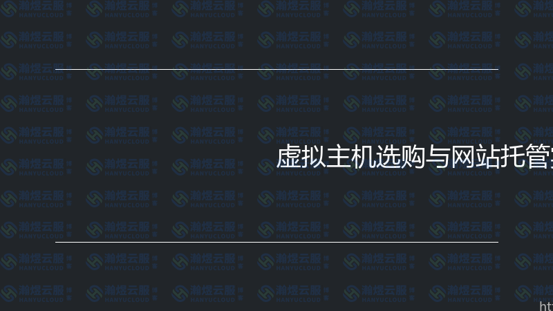 虚拟主机选购与网站托管实战指南-瀚煜云服