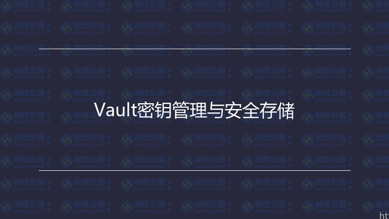 Vault密钥管理与安全存储-瀚煜云服