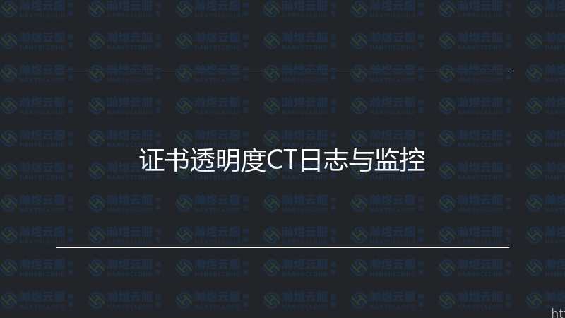 证书透明度CT日志与监控-瀚煜云服