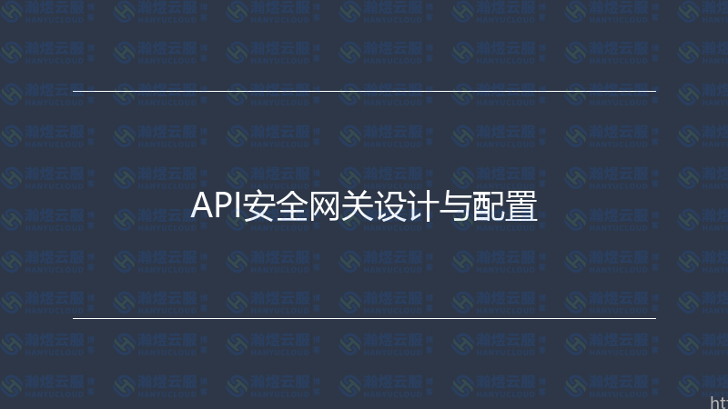 API安全网关设计与配置-瀚煜云服