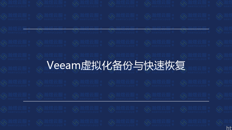 Veeam虚拟化备份与快速恢复-瀚煜云服