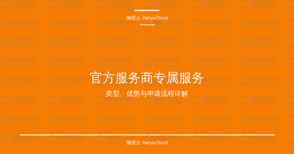 官方服务商专属服务完全指南：类型、优势与申请流程详解-瀚煜云服