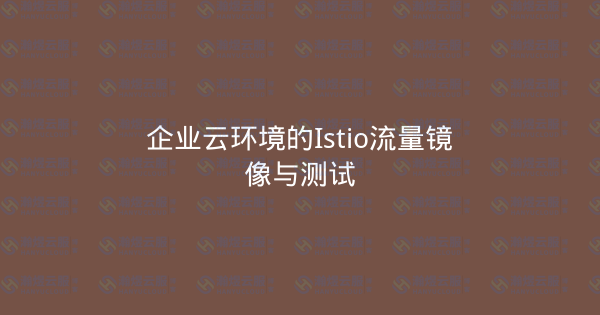 企业云环境的Istio流量镜像与测试-瀚煜云服