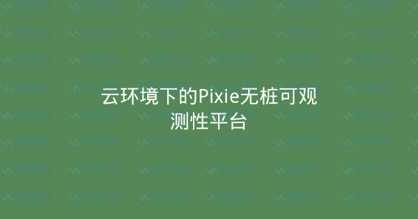 云环境下的Pixie无桩可观测性平台-瀚煜云服