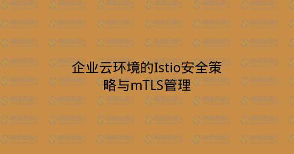 企业云环境的Istio安全策略与mTLS管理-瀚煜云服