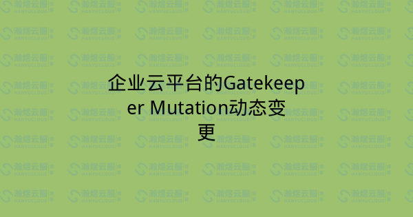 企业云平台的Gatekeeper Mutation动态变更-瀚煜云服