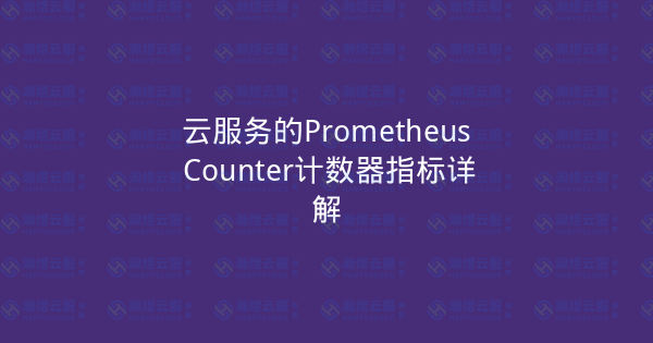云服务的Prometheus Counter计数器指标详解-瀚煜云服