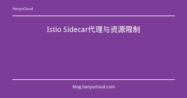 Istio Sidecar代理与资源限制-瀚煜云服