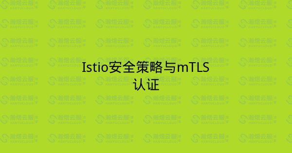 Istio安全策略与mTLS认证-瀚煜云服