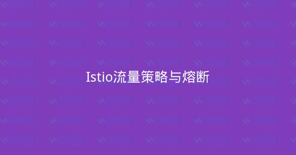 Istio流量策略与熔断-瀚煜云服