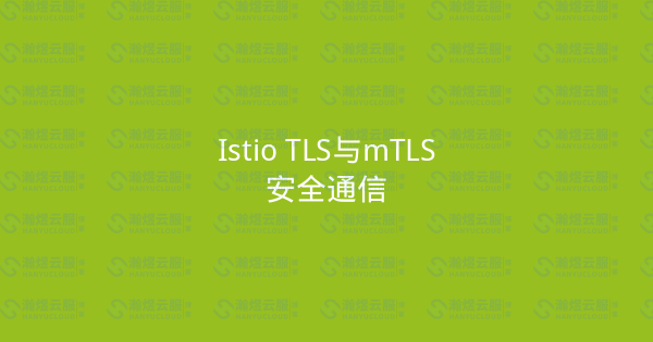 Istio TLS与mTLS安全通信-瀚煜云服