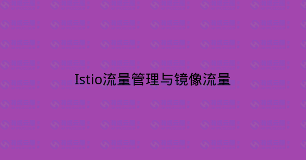 Istio流量管理与镜像流量-瀚煜云服