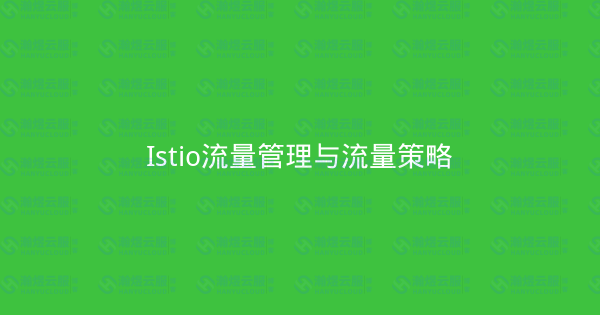 Istio流量管理与流量策略-瀚煜云服