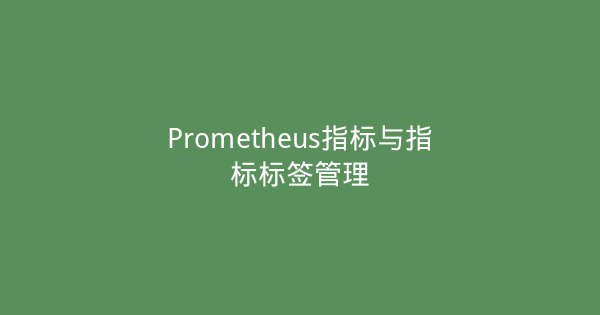 Prometheus指标与指标标签管理-瀚煜云服