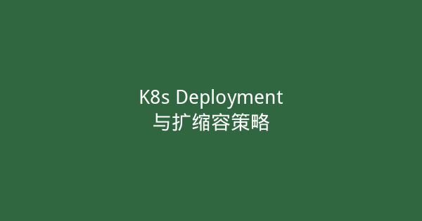 K8s Deployment与扩缩容策略-瀚煜云服